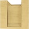 Ekena Millwork 6"W x 6"D x 6"H Wide Sheridan Rough Cedar Woodgrain TimberThane Corbel, Primed Tan CORUR06X06X06SHERCPR - alternate 2